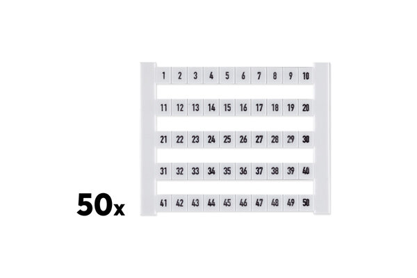 Weidmüller Klemmenmarkierer DEK 1-50 (50 Stk.)