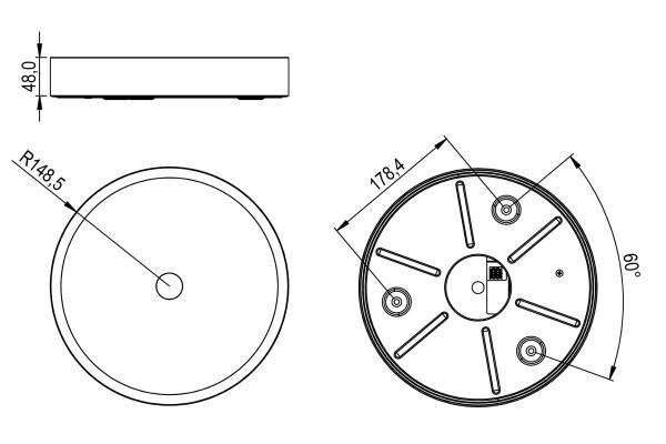 LED Ceiling Light RGBW Air Weiß