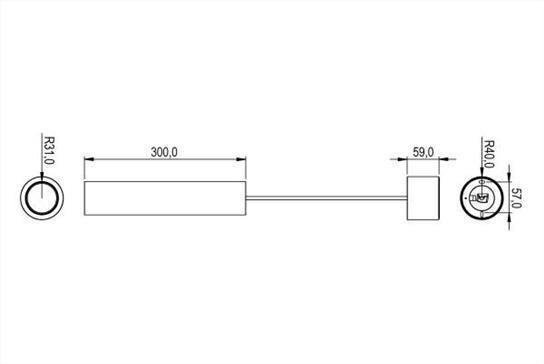 LED Pendulum Slim RGBW Tree Weiß